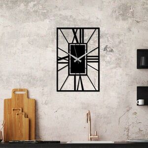 Imagine Ceas de perete, Striped, Dimensiuni: 49 x 33 cm, Negru