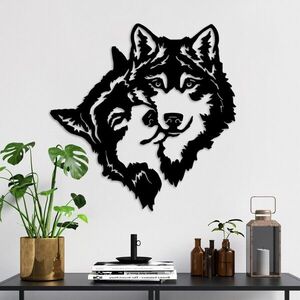 Imagine Decoratiune de perete, its Love, Dimensiune: 54 x 54 cm, Negru