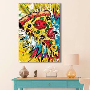 Imagine Tablou decorativ, BSRPOPC-013, Lemn, Multicolor