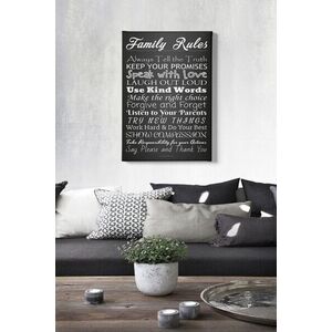 Imagine Tablou decorativ, Kanvas Tablo (50 x 70), Rama din lemn (grosime 3 cm), Multicolor