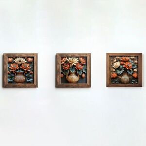 Imagine Set 3 tablouri decorative, UKZM076, Imprimat UV, Multicolor
