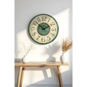 Imagine Ceas de perete, Huhuas00040, Dimensiune: 50 x 50 cm (1 bucată), Multicolor
