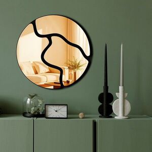 Imagine Oglinda decorativa, Ozgl507, Baza din 100% EVA (Grosime: 10 mm), Auriu