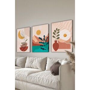 Imagine Set 3 tablouri decorative, 3Cnvs12, Dimensiune: 20 x 30 cm (3 bucăți), Multicolor