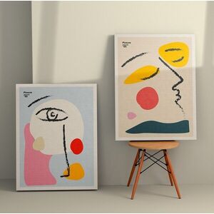 Imagine Set 2 tablouri decorative, 2KNV4363, Lemn, Multicolor