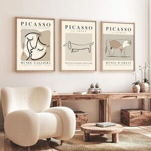 Imagine Set 3 tablouri decorative, Huhu253, Lemn masiv, Multicolor