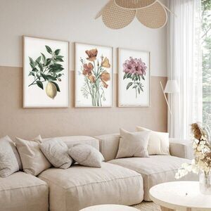 Imagine Set 3 tablouri decorative, Huhu278, Lemn masiv, Multicolor