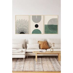 Imagine Set 3 tablouri decorative, 3Dartsohoset1, MDF, Multicolor