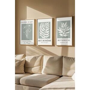 Imagine Set 3 tablouri decorative, Artvmodel24-Ahsap, MDF, Multicolor