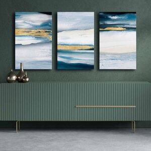 Imagine Set 3 tablouri decorative, 3P4570GSC-001, Lemn, Multicolor