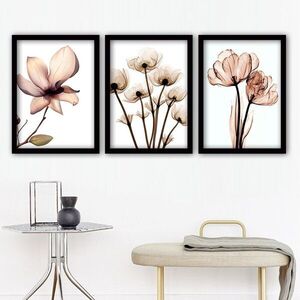Imagine Set 3 tablouri decorative, 3SC157, Plastic, Multicolor