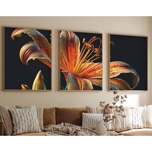 Imagine Set 3 tablouri decorative, Huhu221, Lemn masiv, Multicolor