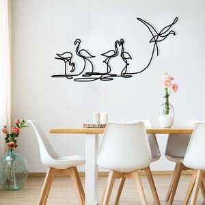 Imagine Decoratiune de perete, Flamingo 316 M, Dimensiuni: 115 x 58, 5 cm, Negru