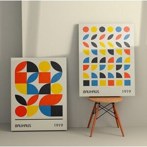 Imagine Set 2 tablouri decorative, 2KNV4270, Lemn, Multicolor