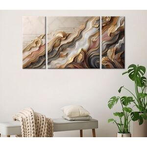 Imagine Set 3 tablouri decorative, MXC04, Cadru: 100% LEMN (Grosime: 2 cm), Multicolor