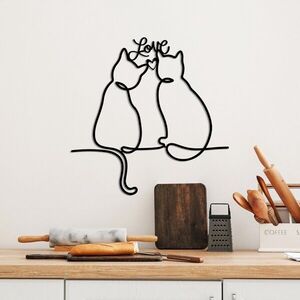 Imagine Decoratiune de perete, Cat 2, Dimensiune: 55 x 55 cm, Negru