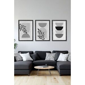 Imagine Set 3 tablouri decorative, Ersy3Syhcrv66, MDF, Multicolor