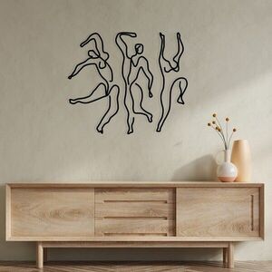 Imagine Decoratiune de perete, Famiglia, Dimensiuni: 90 x 54 cm, Negru