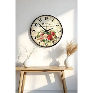 Imagine Ceas de perete, Huhuas00024, Dimensiune: 50 x 50 cm (1 bucată), Multicolor