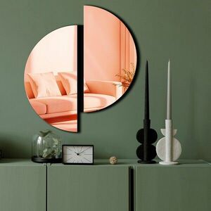 Imagine Oglinda decorativa, Ozgl522, Baza din 100% EVA (Grosime: 10 mm), Auriu roz
