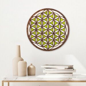 Imagine Decoratiune de perete, Geometric, Dimensiuni: 44 x 1, 6 x 44 cm, Multicolor
