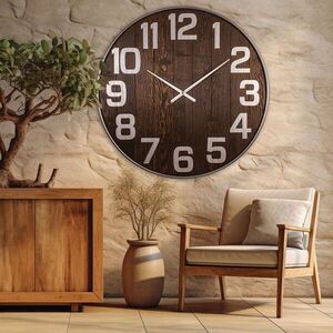 Imagine Ceas de perete, Antique Large, Dimensiune: 90 x 90 cm, Maro