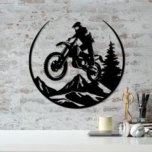 Imagine Decoratiune de perete, Enduro, Dimensiuni: 46 x 49 cm, Negru