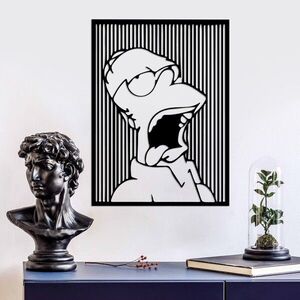 Imagine Decoratiune de perete, Sımpson 1, Dimensiuni: 41 x 56 cm, Negru