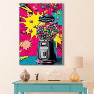 Imagine Tablou decorativ, BSRPOPC-009, Lemn, Multicolor