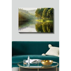 Imagine Tablou decorativ, Kanvas Tablo (70 x 100), Rama din lemn (grosime 3 cm), Multicolor