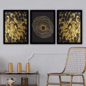 Imagine Set 3 tablouri decorative, 3SC53, Plastic, Multicolor