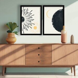 Imagine Set 2 tablouri decorative, 2p3752softct-014, Lemn, Multicolor