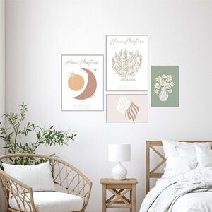 Imagine Set 4 tablouri decorative, Mdf, Imprimare digitala, Multicolor