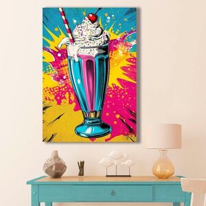 Imagine Tablou decorativ, BSRPOPC-010, Lemn, Multicolor