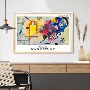Imagine Tablou decorativ, 4262AHSKANDINSKY-014, Suport din 100% MDF (Grosime: 2, 7 mm), Multicolor