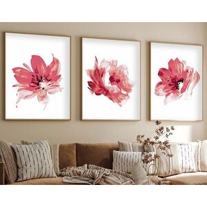 Imagine Set 3 tablouri decorative, Huhu216, Lemn masiv, Multicolor