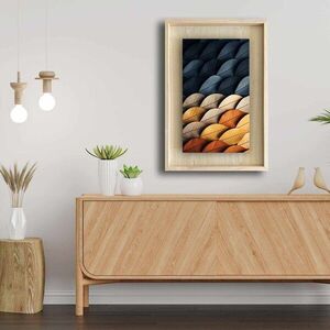 Imagine Tablou decorativ, Ahsakca, Fundal: 100% MDF de arțar (grosime: 2, 7 mm) Vopsea: 100% MDF (grosime: 5 mm), Multicolor