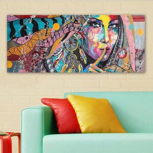 Imagine Tablou decorativ, YTY103324528998_50120, Rama din lemn (grosime 3 cm), Multicolor