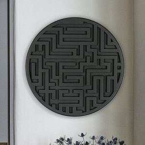 Imagine Decoratiune de perete, ART139, Dimensiuni: 33 x 33 x 2 cm, Negru