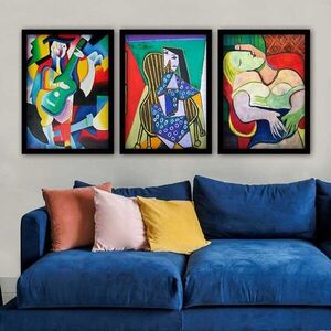 Imagine Set 3 tablouri decorative, 3SC_UNPP13_5575, Polistiren, Multicolor