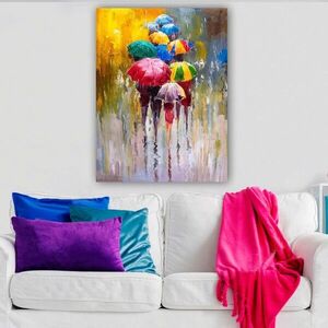 Imagine Tablou decorativ, 613776053_70100, Rama din lemn (grosime 3 cm), Multicolor