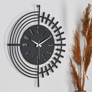 Imagine Ceas de perete, Dubai, Diametru: 50 cm, Negru