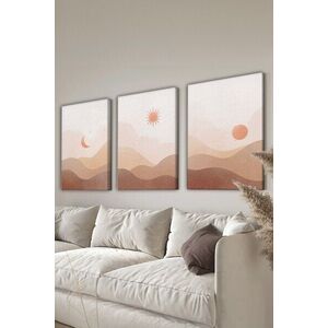Imagine Set 3 tablouri decorative, 3Cnvs10, 50 x 70 cm, 3 piese, Multicolor