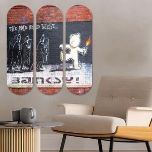 Imagine Set 3 tablouri decorative, 3KY3785, Imprimat UV, Multicolor