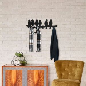 Imagine Cuier de perete, Muhabbet WSH-021, Dimensiuni: 55 x 3 x 18 cm, Negru