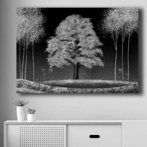 Imagine Tablou decorativ, 70100NISC-043, Lemn, Albastru / Bleumarin / Auriu / Maro