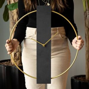 Imagine Ceas de perete, Future Metal Wall Clock, Dimensiuni: 49 x 54 cm, Negru