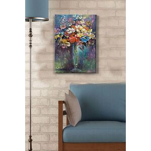 Imagine Tablou decorativ, Kanvas Tablo (50 x 70), Rama din lemn (grosime 3 cm), Multicolor