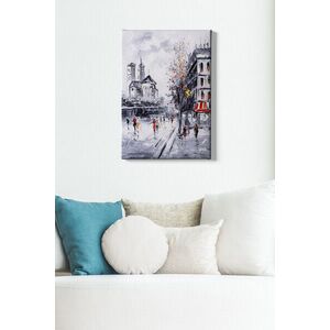 Imagine Tablou decorativ, Kanvas Tablo (50 x 70), Rama din lemn (grosime 3 cm), Multicolor