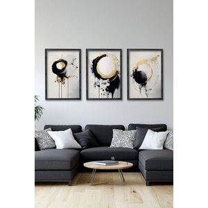 Imagine Set 3 tablouri decorative, Ersy3Syhcrv60, MDF, Multicolor